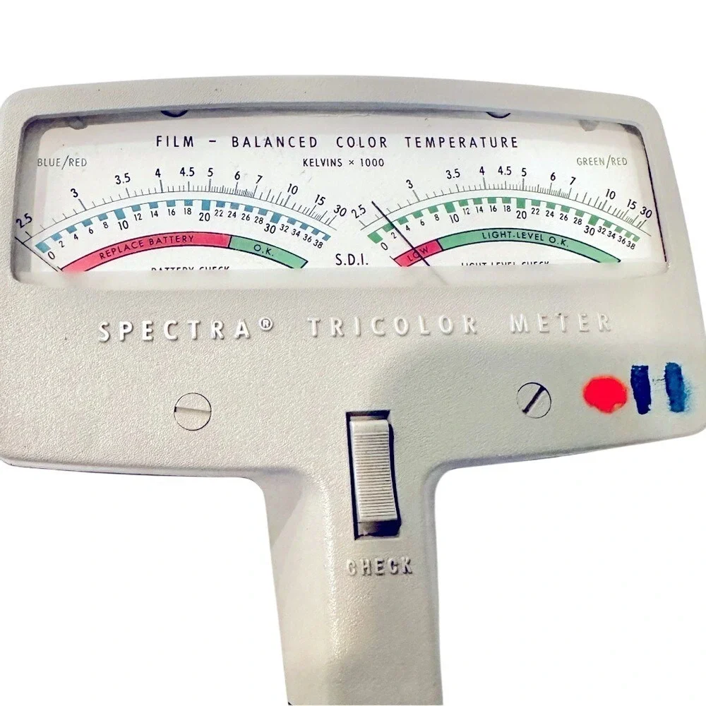 Vintage Spectra Tricolor Meter Photo Research‎ UNTESTED